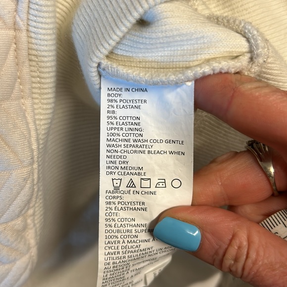 Prana cream waffle sweatshirt - Picture 3 of 4